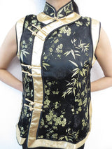 zwart met gouden bloemen - 34