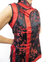 black with red ladies tops