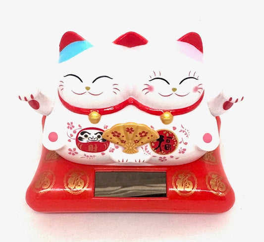 Zwilling Solarbetriebene Glückskatzen